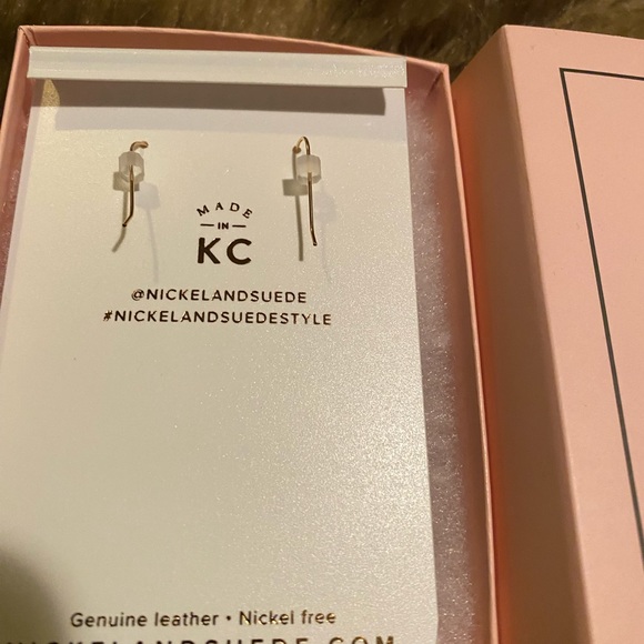 New Nickel &Suede earrings - Picture 2 of 3